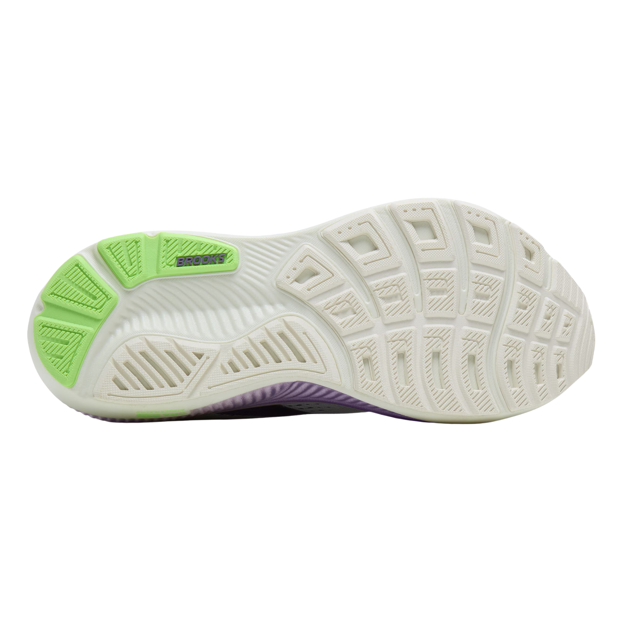 Brooks Womens Ghost 18 - White/Purple Hebe/Green - Neutral