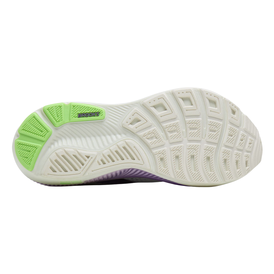 Brooks Womens Ghost 18 - White/Purple Hebe/Green - Neutral