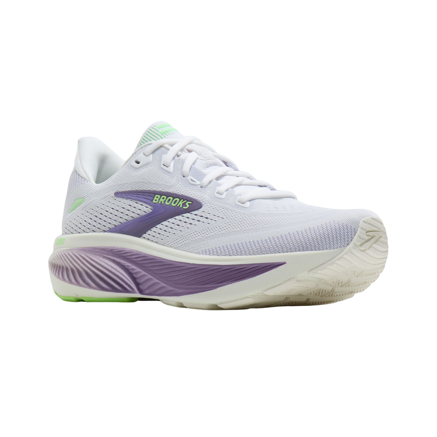 Brooks Womens Ghost 18 - White/Purple Hebe/Green - Neutral
