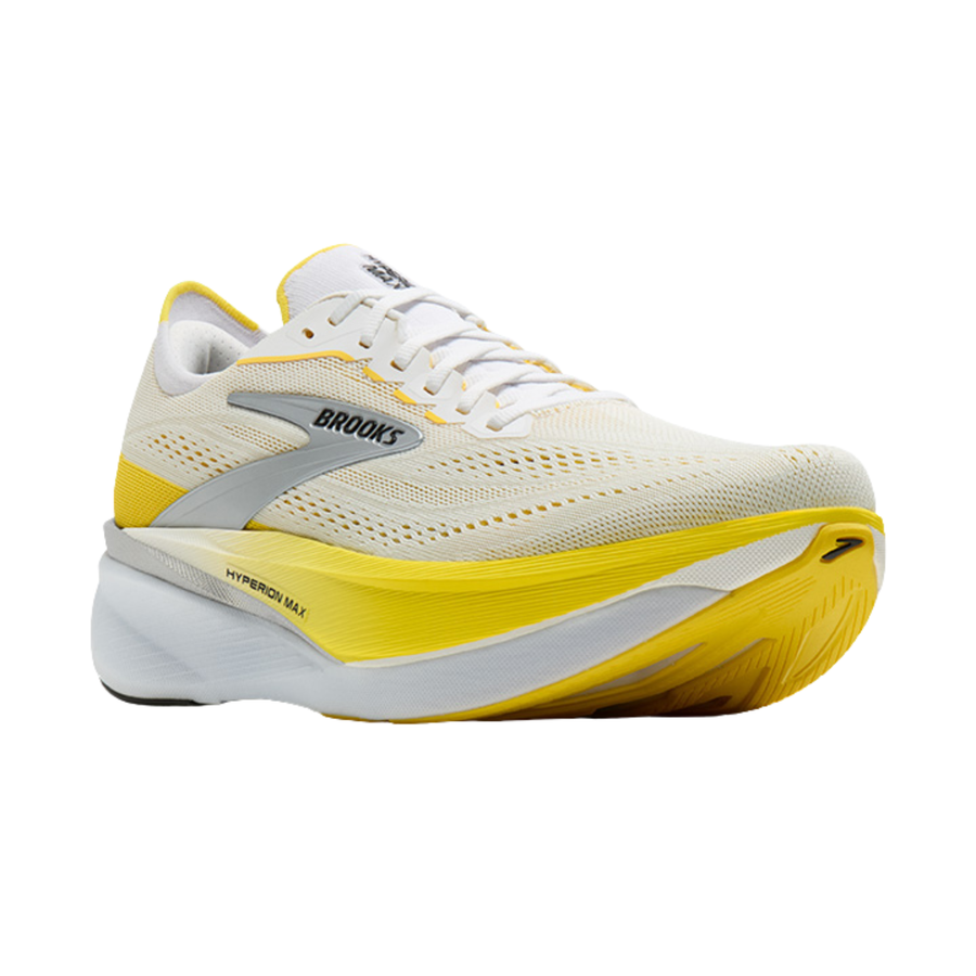 Brooks Womens Hyperion Max 4 - White/Cyber Yellow/Black - Speed