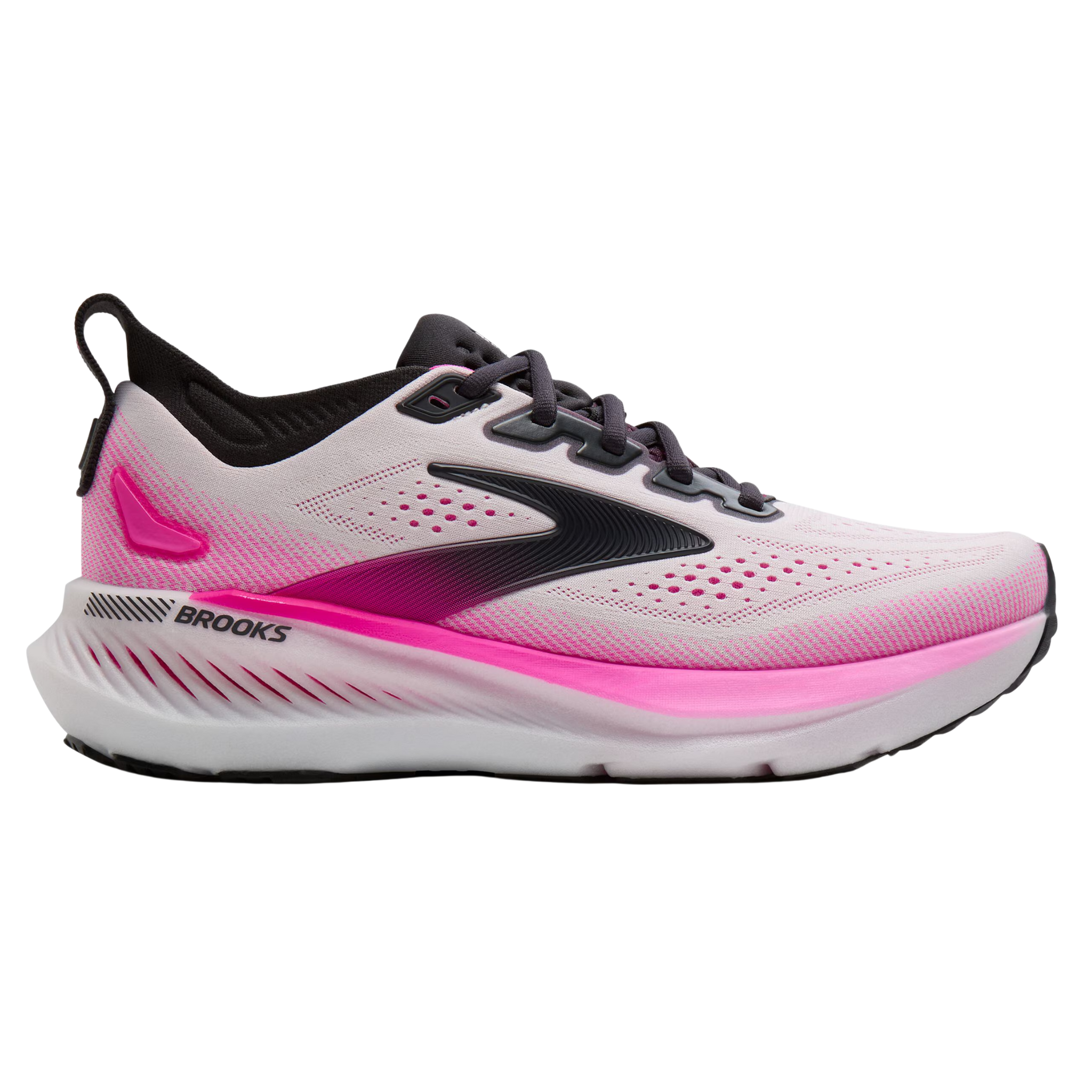 Brooks Womens Glycerin GTS 23 - White/Phantom/Cyber Pink - Stability