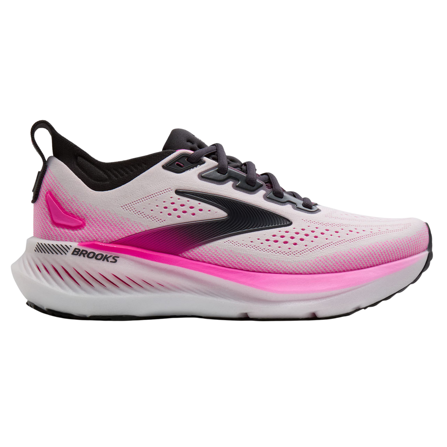 Brooks Womens Glycerin GTS 23 - White/Phantom/Cyber Pink - Stability