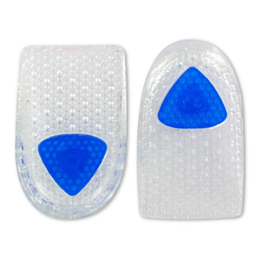 Sof Sole Gel Heel Cup Inserts - Clear/Blue