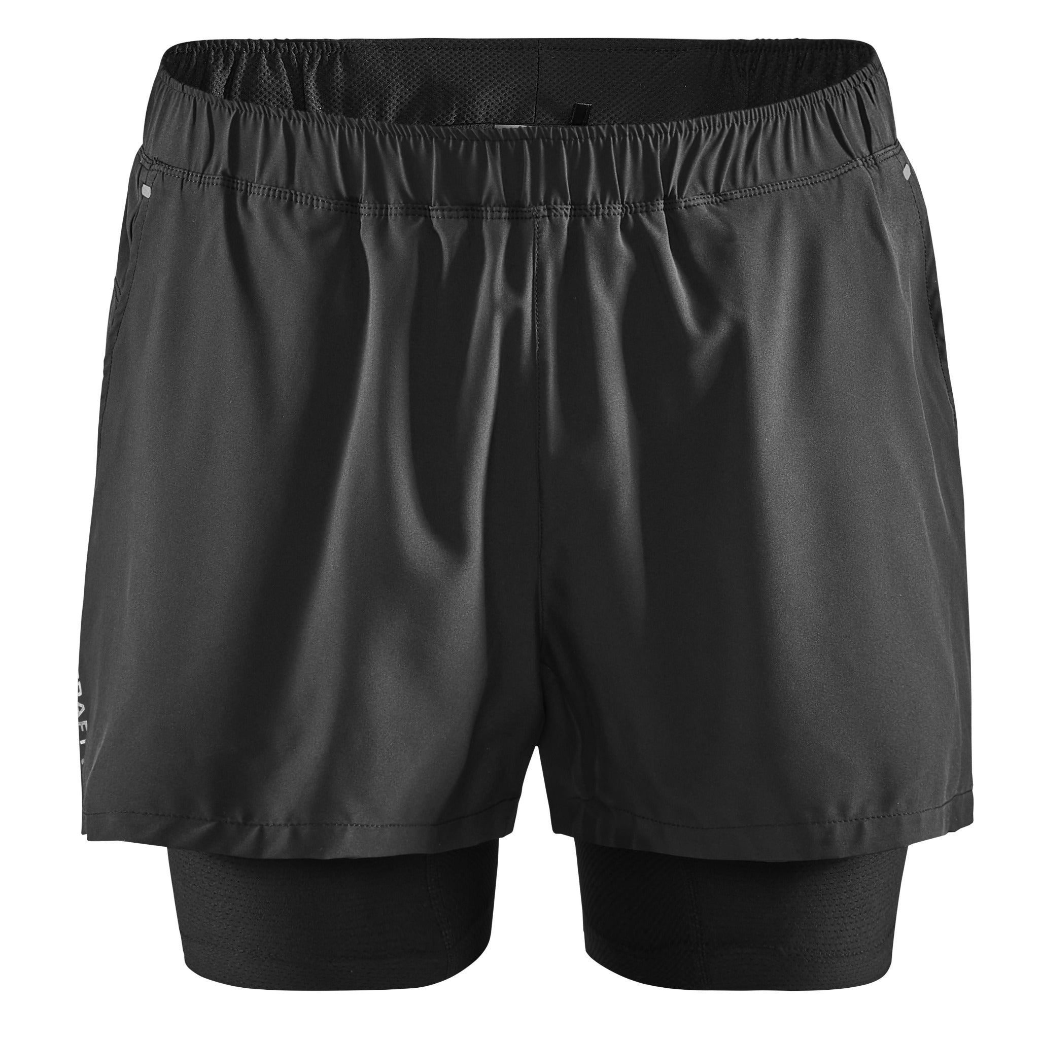 Craft Mens Adv Essence 2-in-1 Stretch Shorts - Black