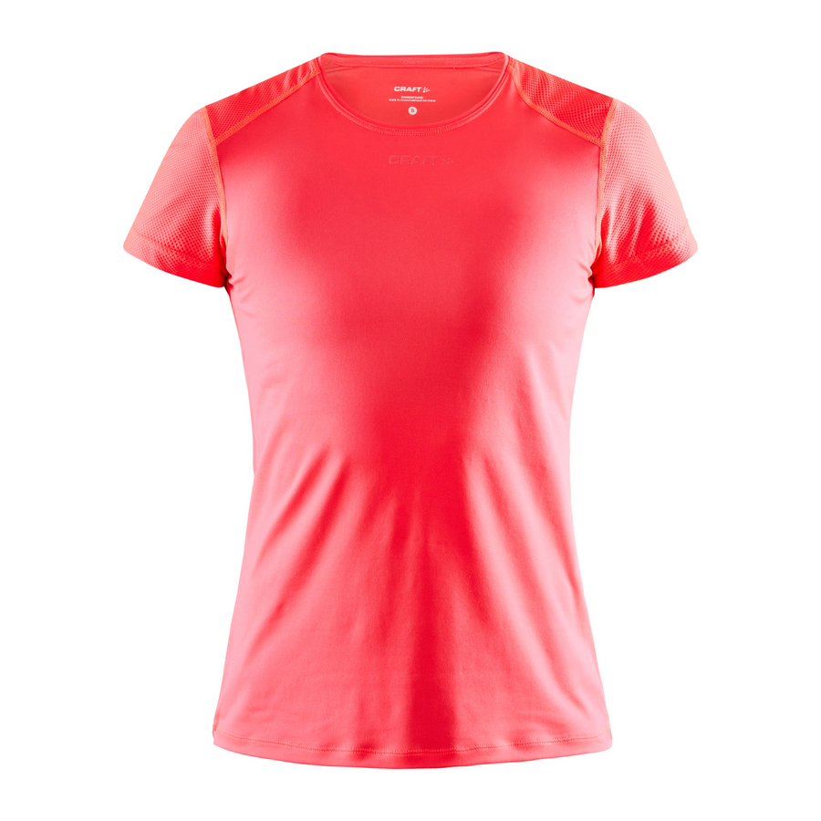 Craft Womens Adv Essence SS Slim Tee - Crush