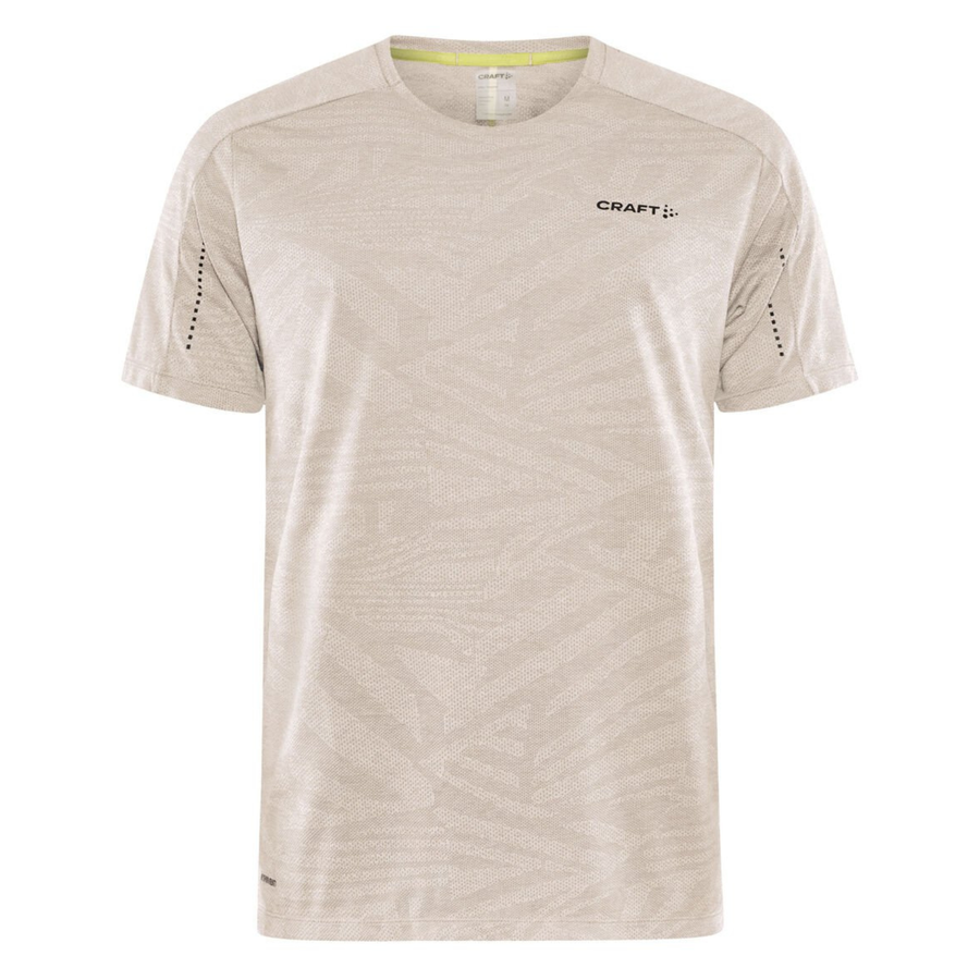 Craft Mens Adv Hit SS Structure Tee - Ecru