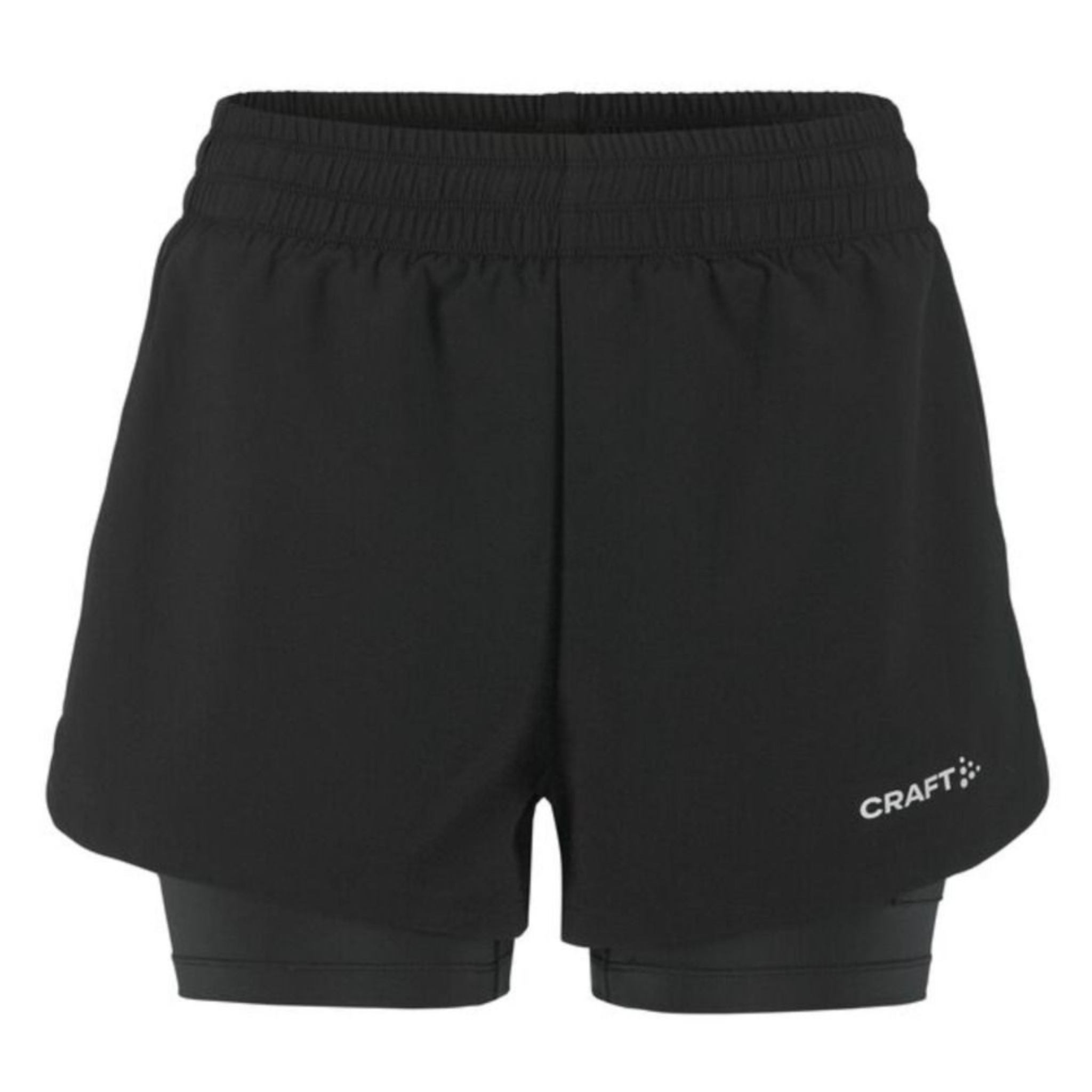 Craft Womens Adv Essence 2-in-1 Shorts 2 - Black