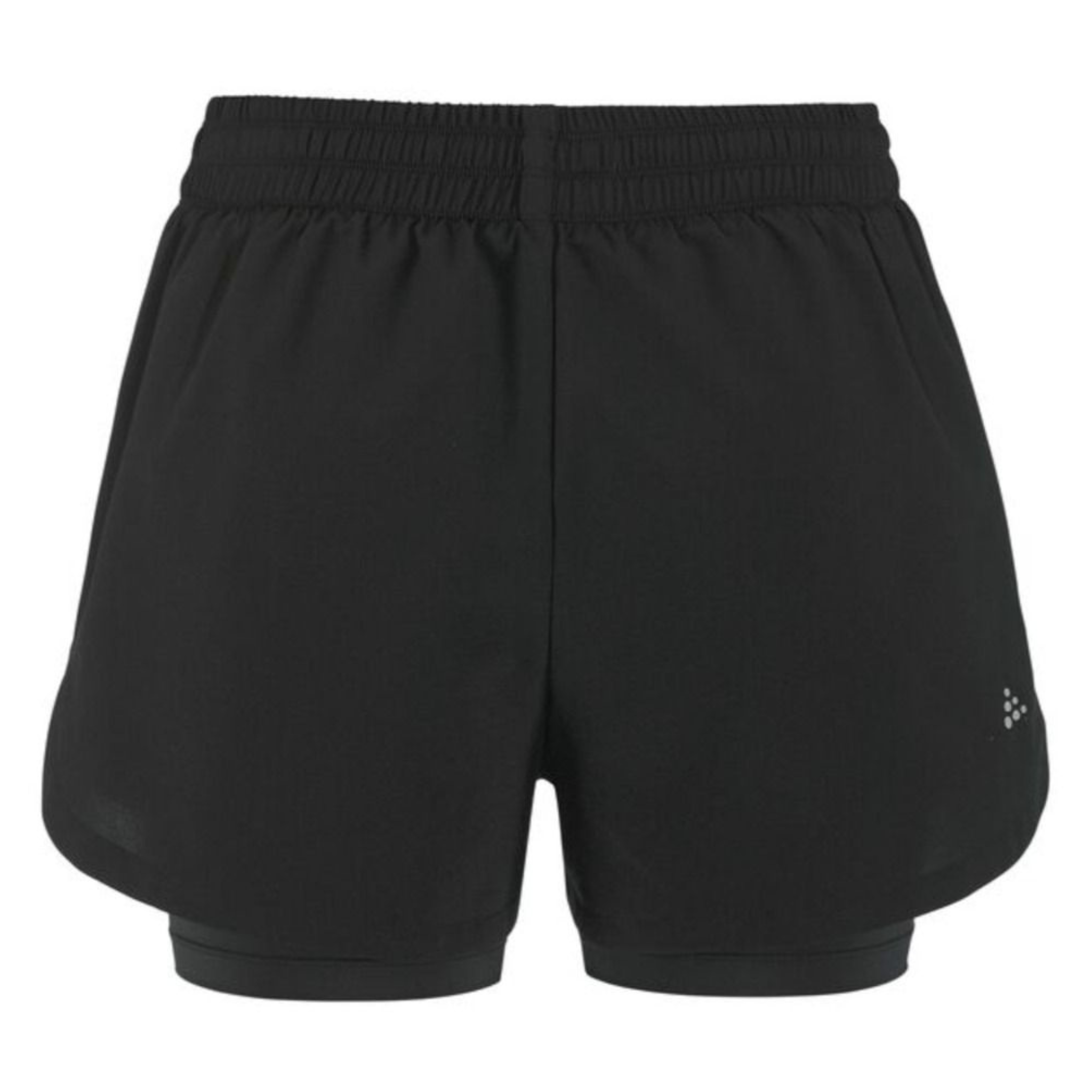 Craft Womens Adv Essence 2-in-1 Shorts 2 - Black