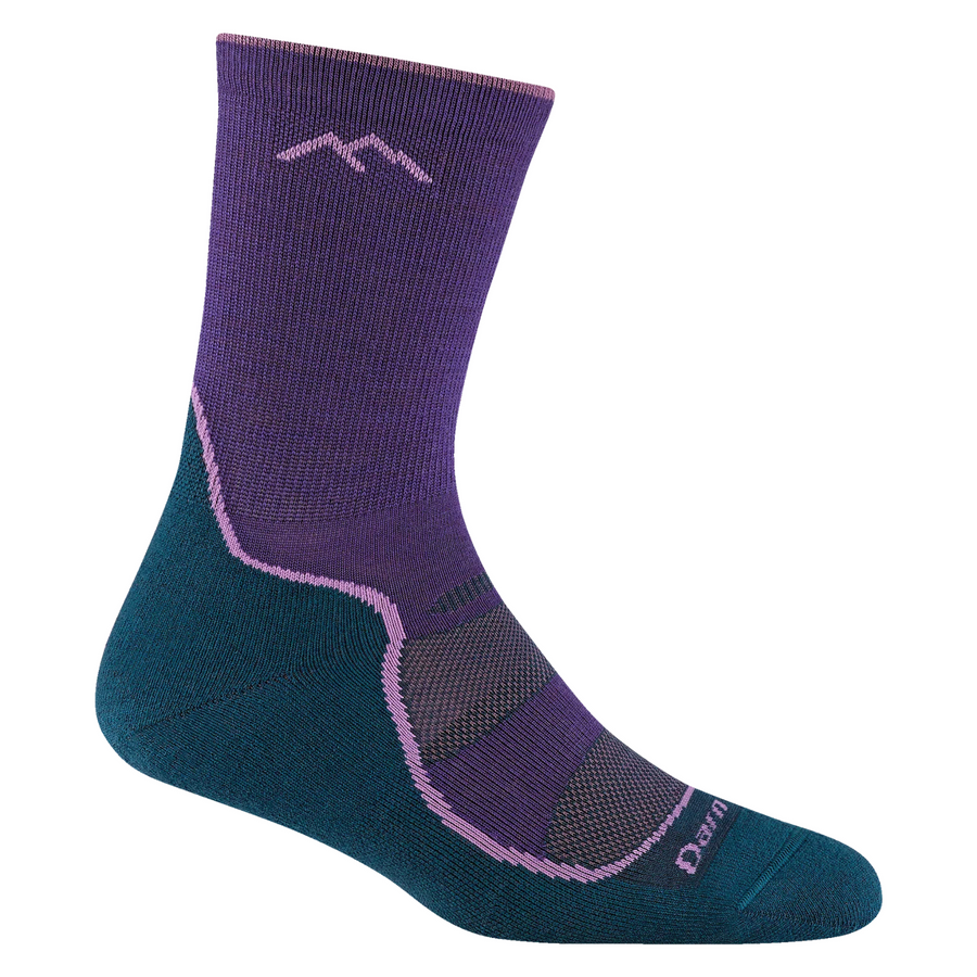Darn Tough Womens Light Hiker Micro Crew - Grape