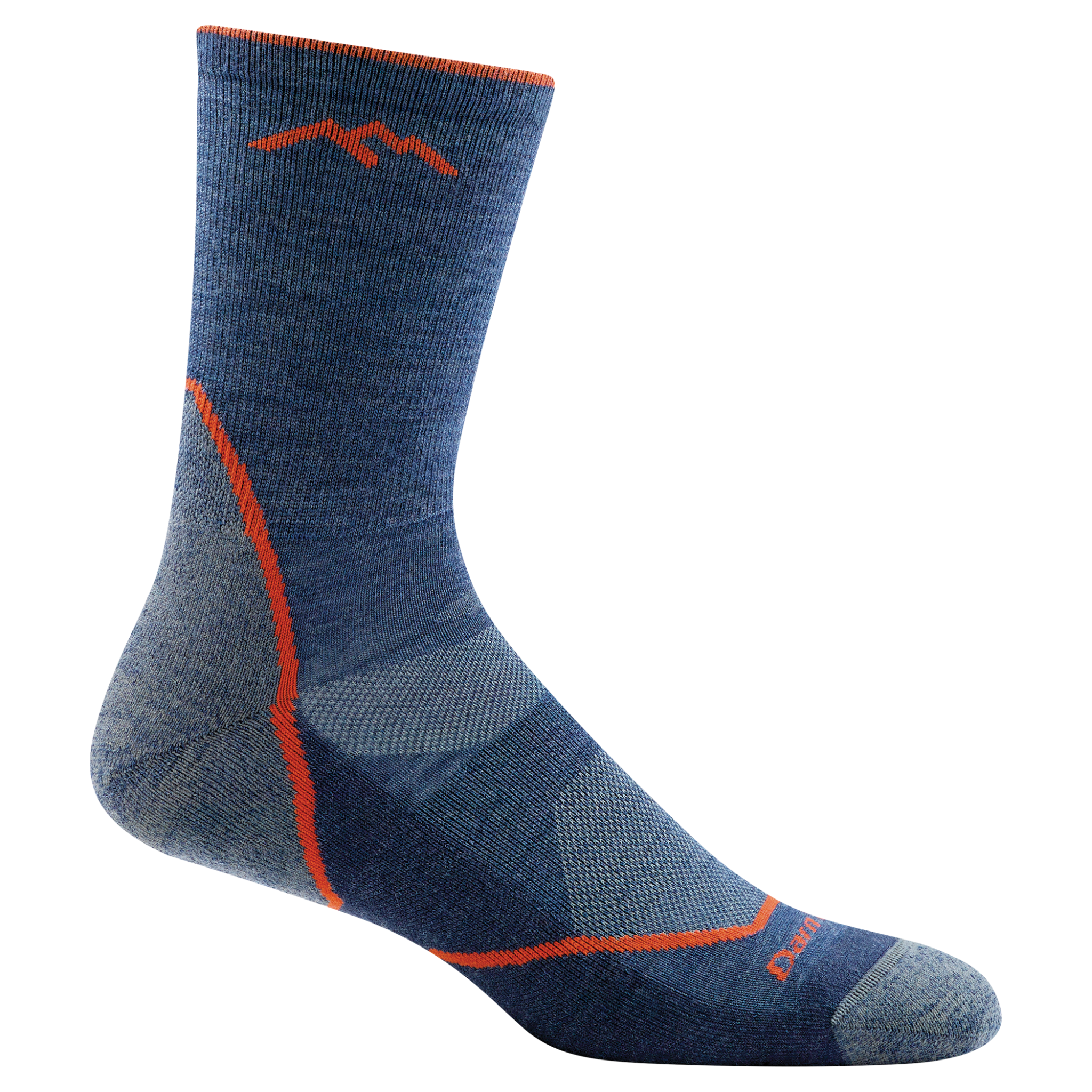 Darn Tough Mens Light Hiker Micro Crew - Denim