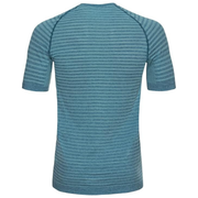 Odlo Mens Essential Seamless T-Shirt Crew Neck S/S - Blue Wing Teal Melange