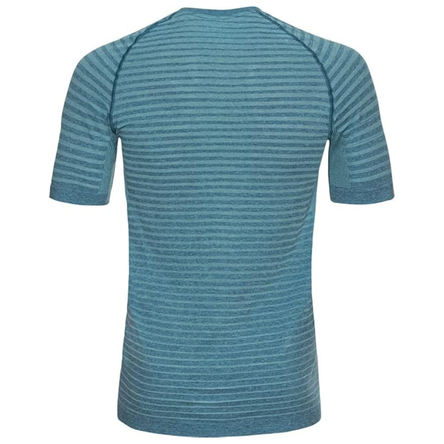 Odlo Mens Essential Seamless T-Shirt Crew Neck S/S - Blue Wing Teal Melange