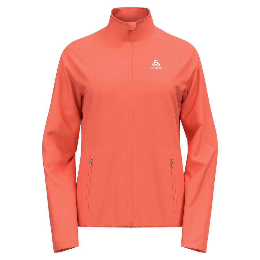 Odlo Womens Essential Light Jacket - Living Coral