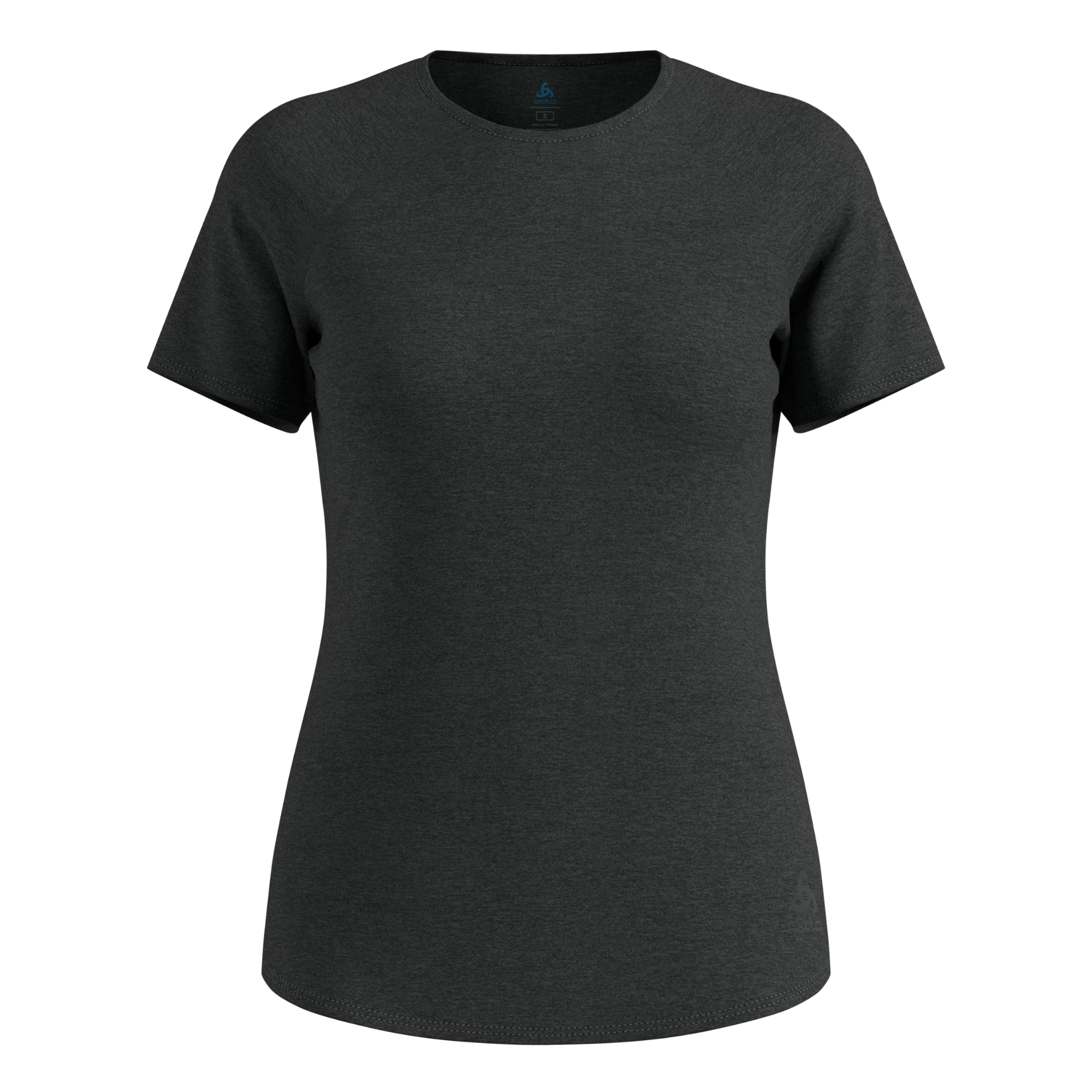 Odlo Womens Essential 365 T-Shirt Crew Neck S/S - Black Melange