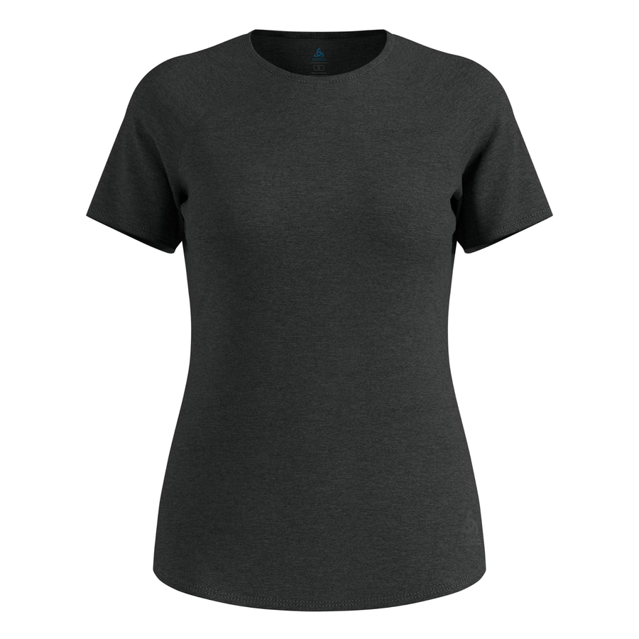 Odlo Womens Essential 365 T-Shirt Crew Neck S/S - Black Melange