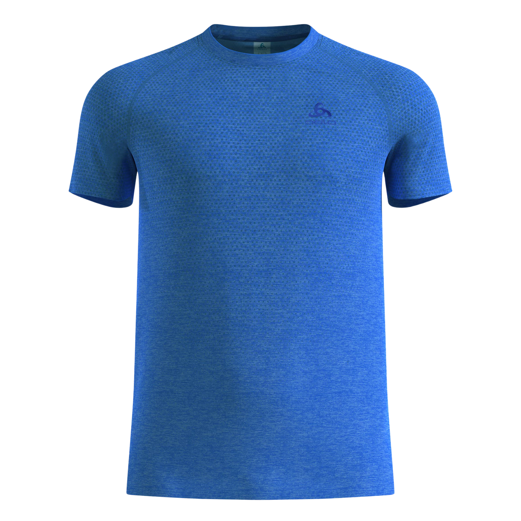 Odlo Mens Essential Seamless T-Shirt Crew Neck S/S - Dazzling Blue Melange