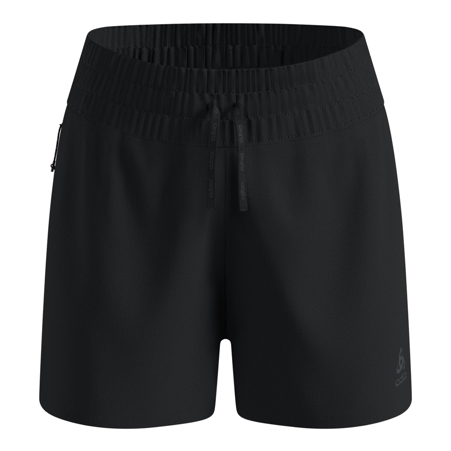 Odlo Womens Zeroweight 3 Inch Print 2-in-1 Shorts - Black