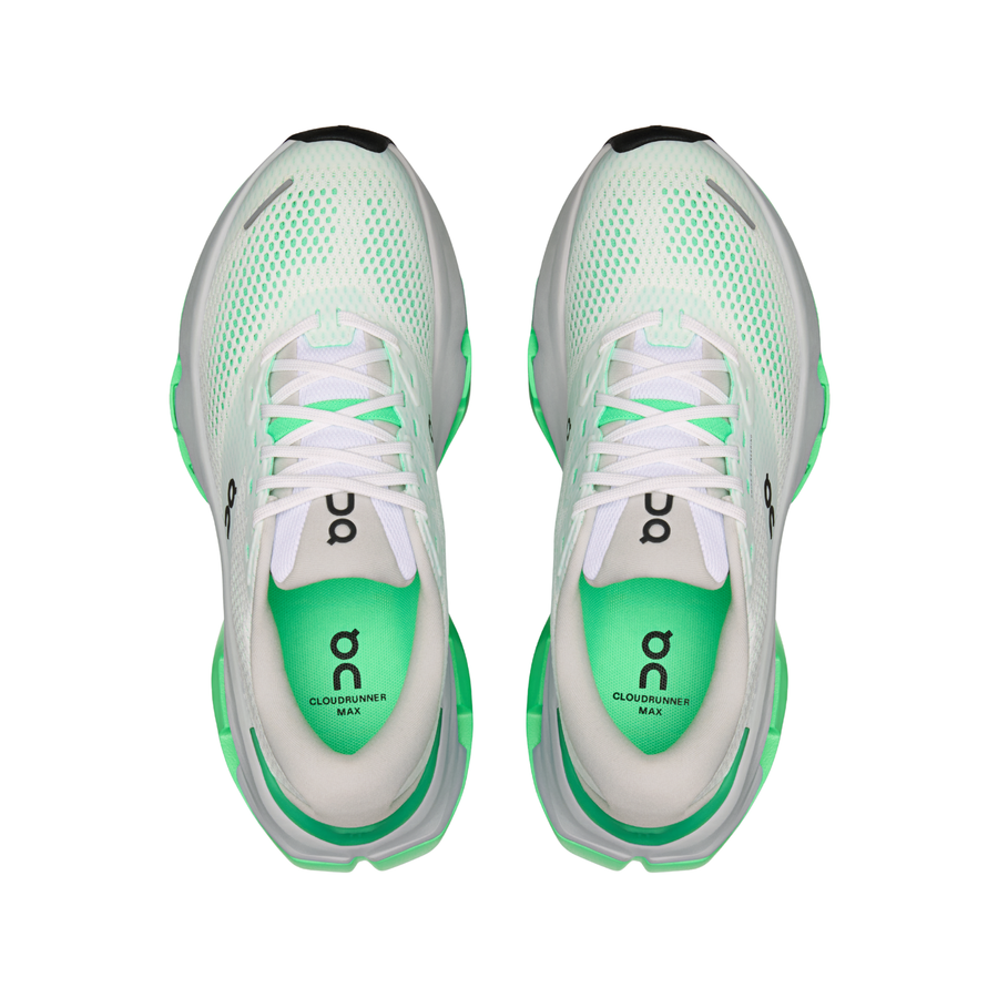 On Womens Cloudrunner 3 Max - White/Verdite - Stability