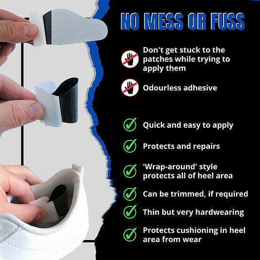 Trainer Armour Heel Hole Preventer - White