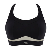Panache Sport Freedom Non Wired Non Padded Sports Bra - Black/Chalk
