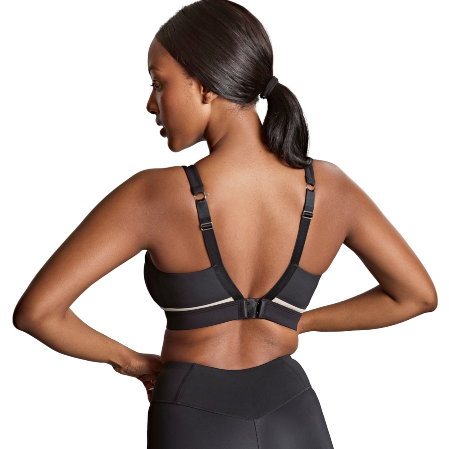 Panache Sport Freedom Non Wired Non Padded Sports Bra - Black/Chalk