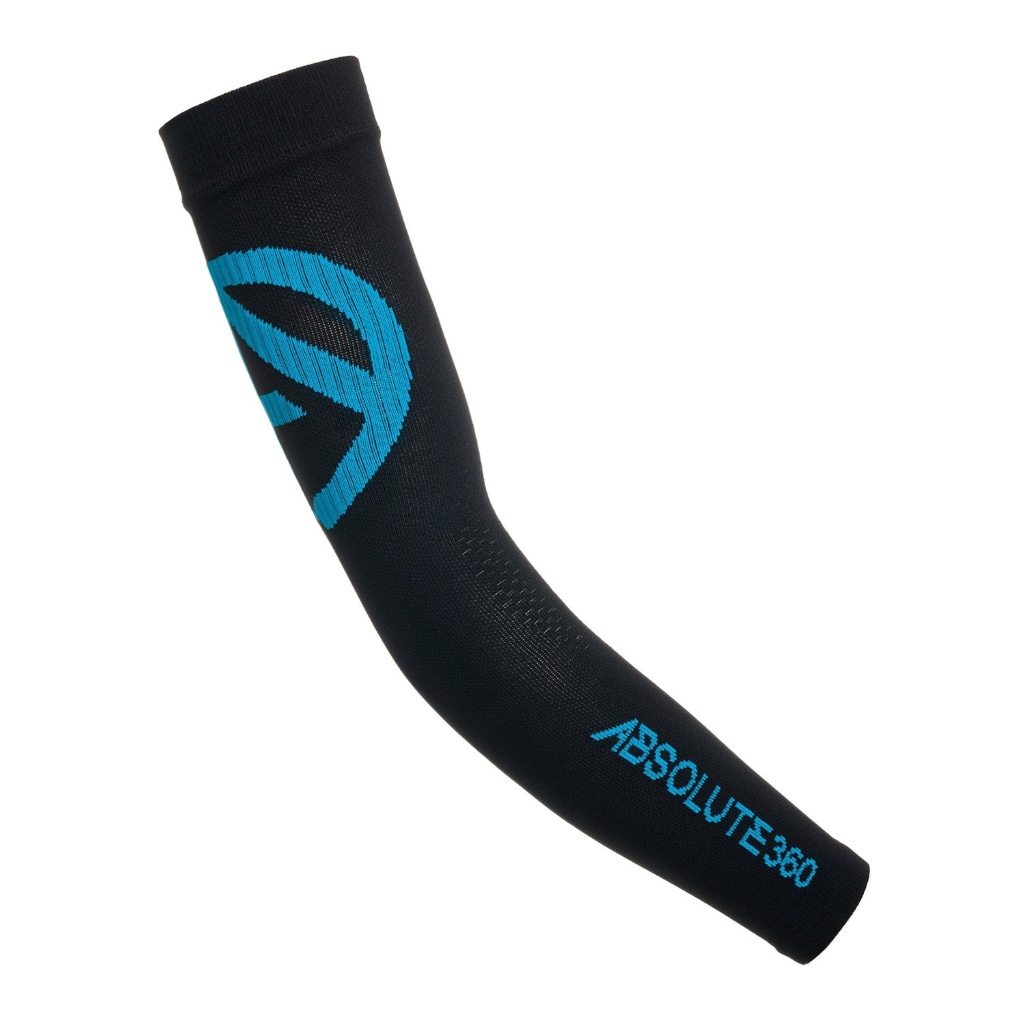 Absolute360 Infrared Compression Arm Sleeves - Black/Turquoise