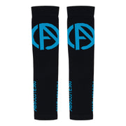 Absolute360 Infrared Compression Arm Sleeves - Black/Turquoise