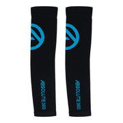 Absolute360 Infrared Compression Arm Sleeves - Black/Turquoise