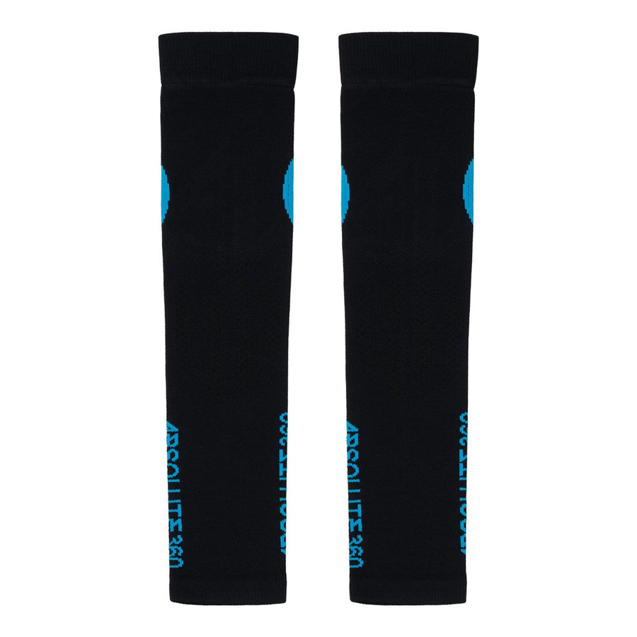 Absolute360 Infrared Compression Arm Sleeves - Black/Turquoise