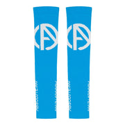 Absolute360 Infrared Compression Arm Sleeves - Turquoise/White