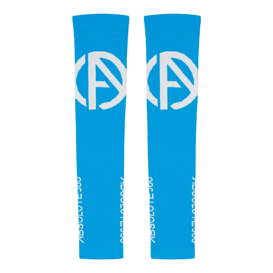 Absolute360 Infrared Compression Arm Sleeves - Turquoise/White