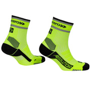 Absolute360 [Be Seen] Performance Running Socks Quarter - Neon Yellow