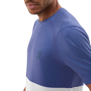 Compressport Mens Performance SS T-Shirt - Orient Blue/Star White