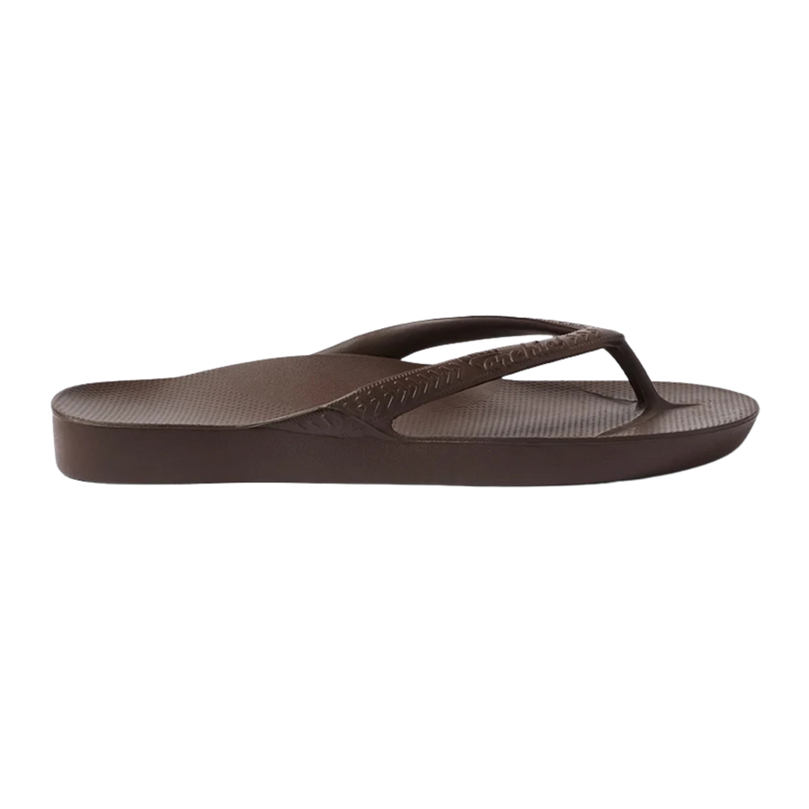 Archies Arch Support Flip Flops - Brown