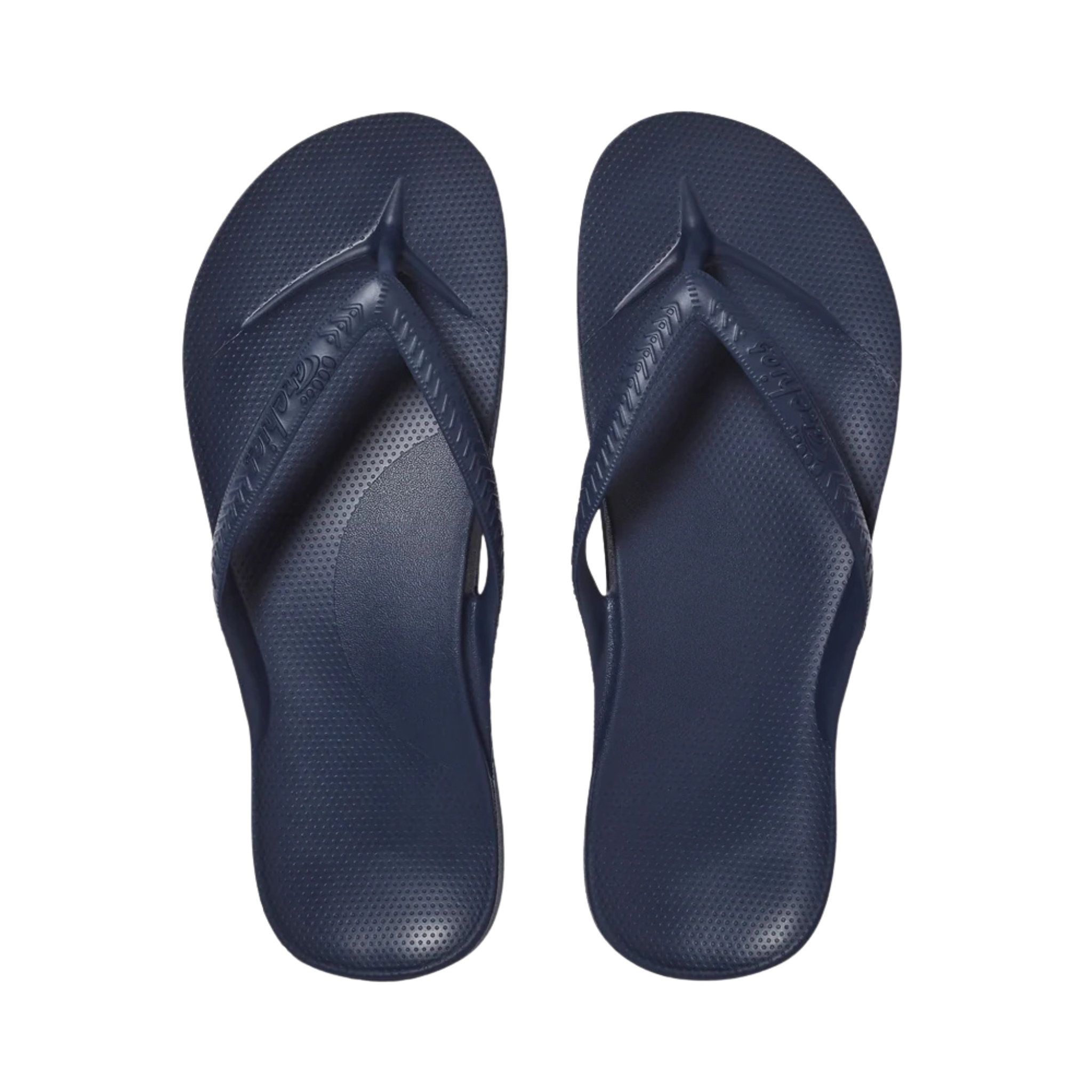 Archies Arch Support Flip Flops - Navy