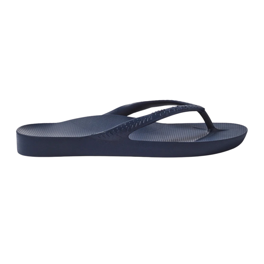 Archies Arch Support Flip Flops - Navy