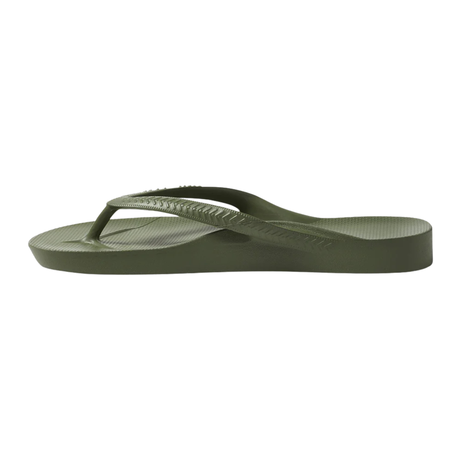 Archies Arch Support Flip Flops - Olive