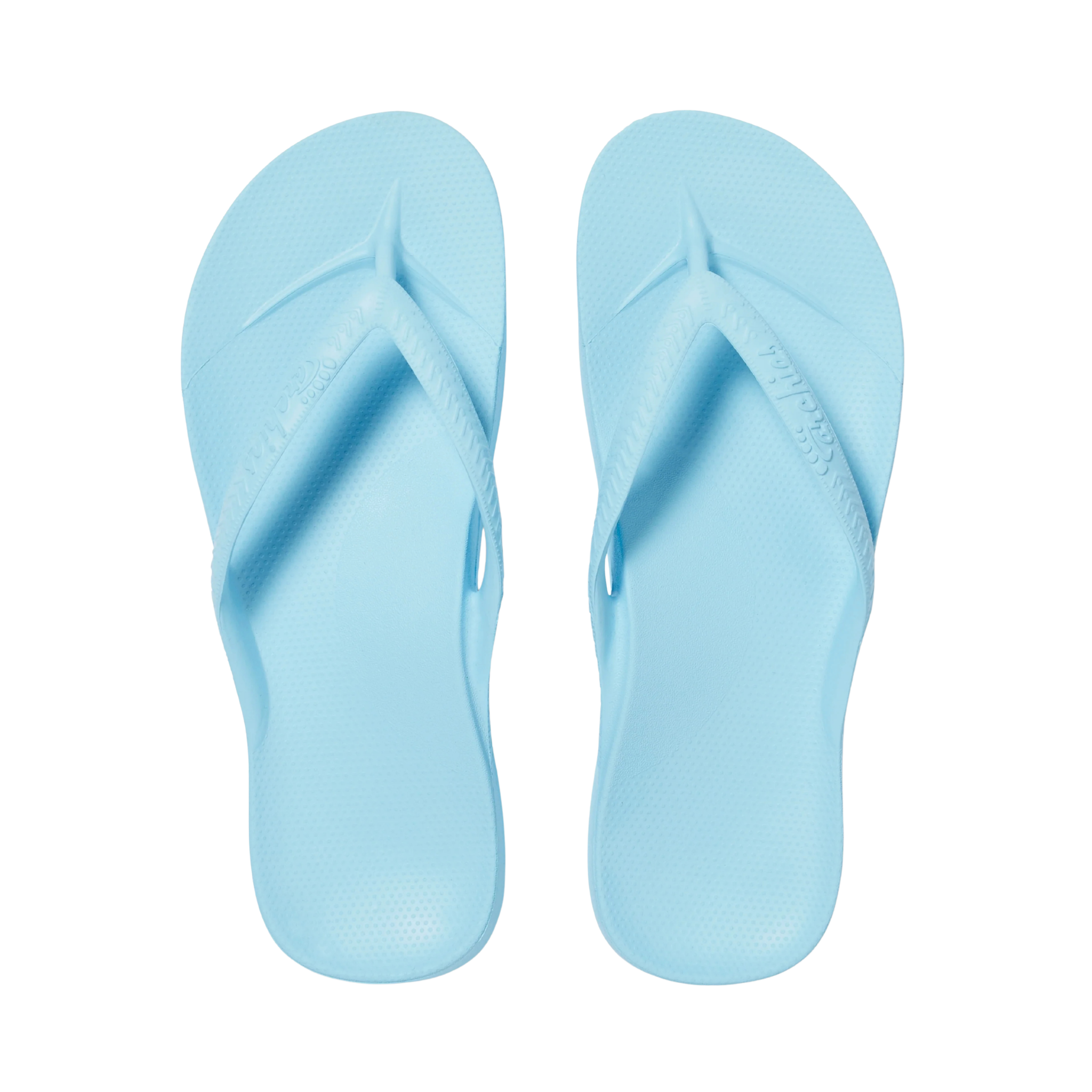 Archies Arch Support Flip Flops - Sky Blue