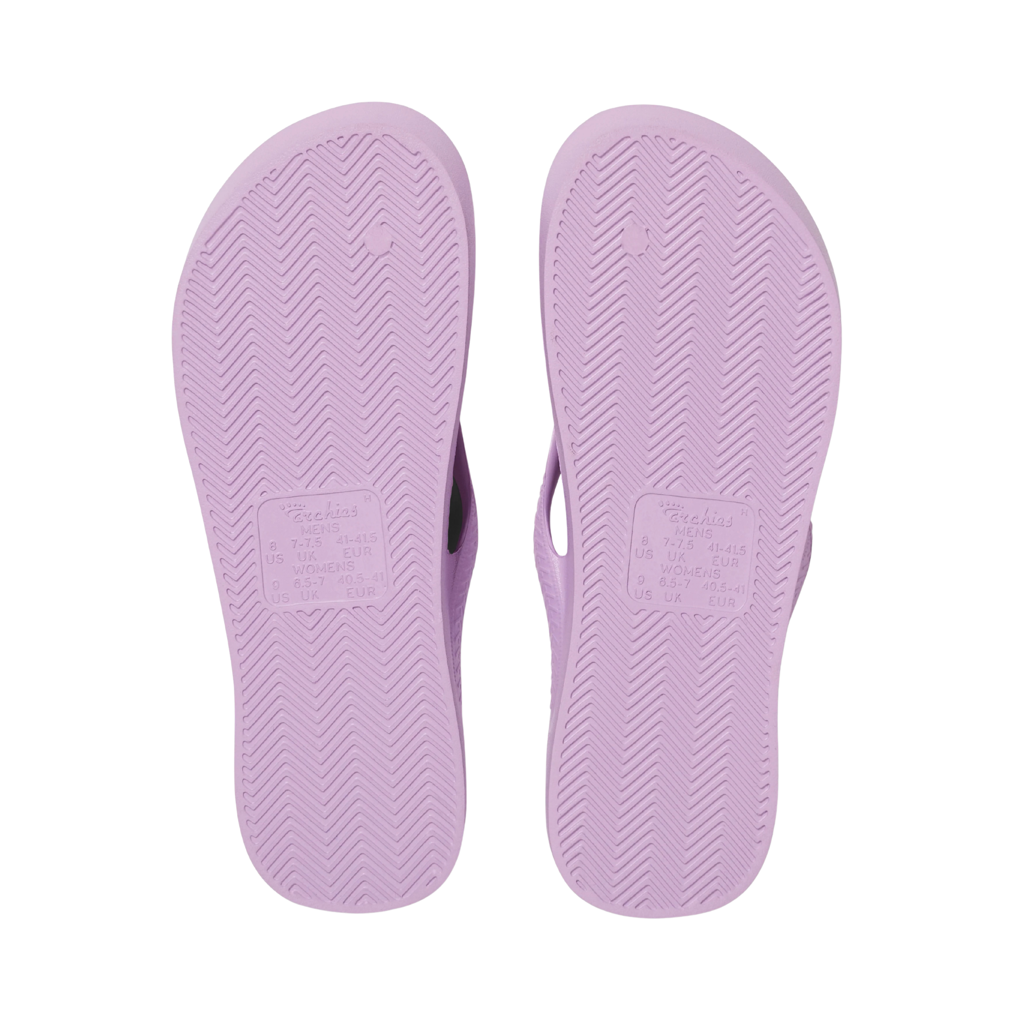 Archies Arch Support Flip Flops - Lilac