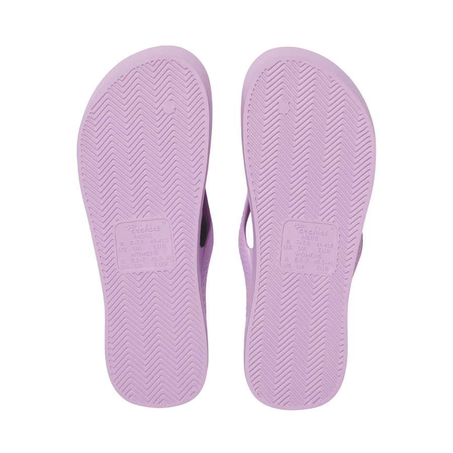 Archies Arch Support Flip Flops - Lilac