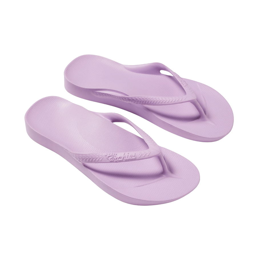Archies Arch Support Flip Flops - Lilac