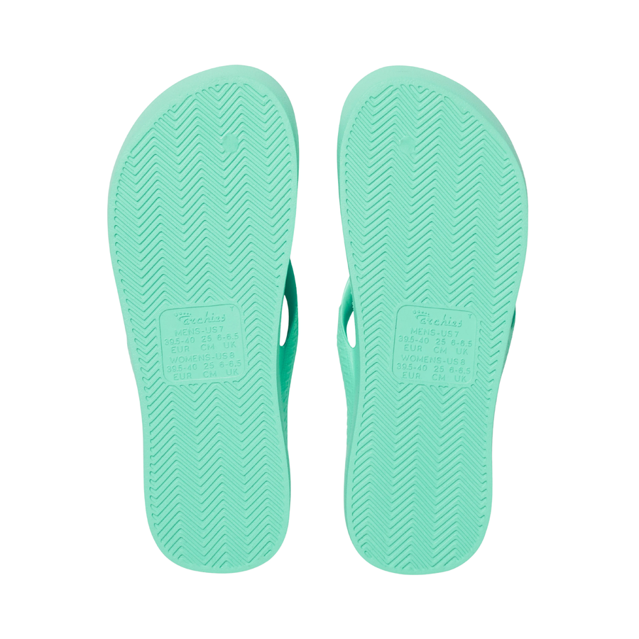 Archies Arch Support Flip Flops - Mint