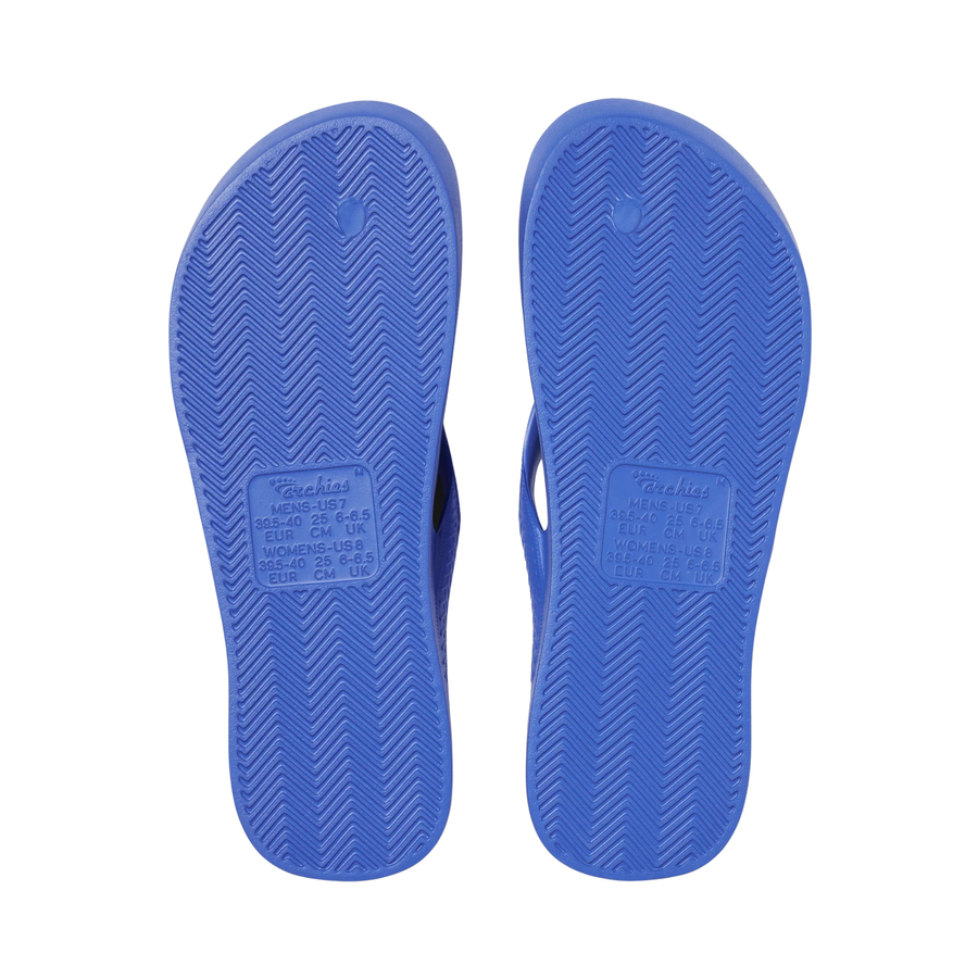 Archies Arch Support Flip Flops - Royal Blue