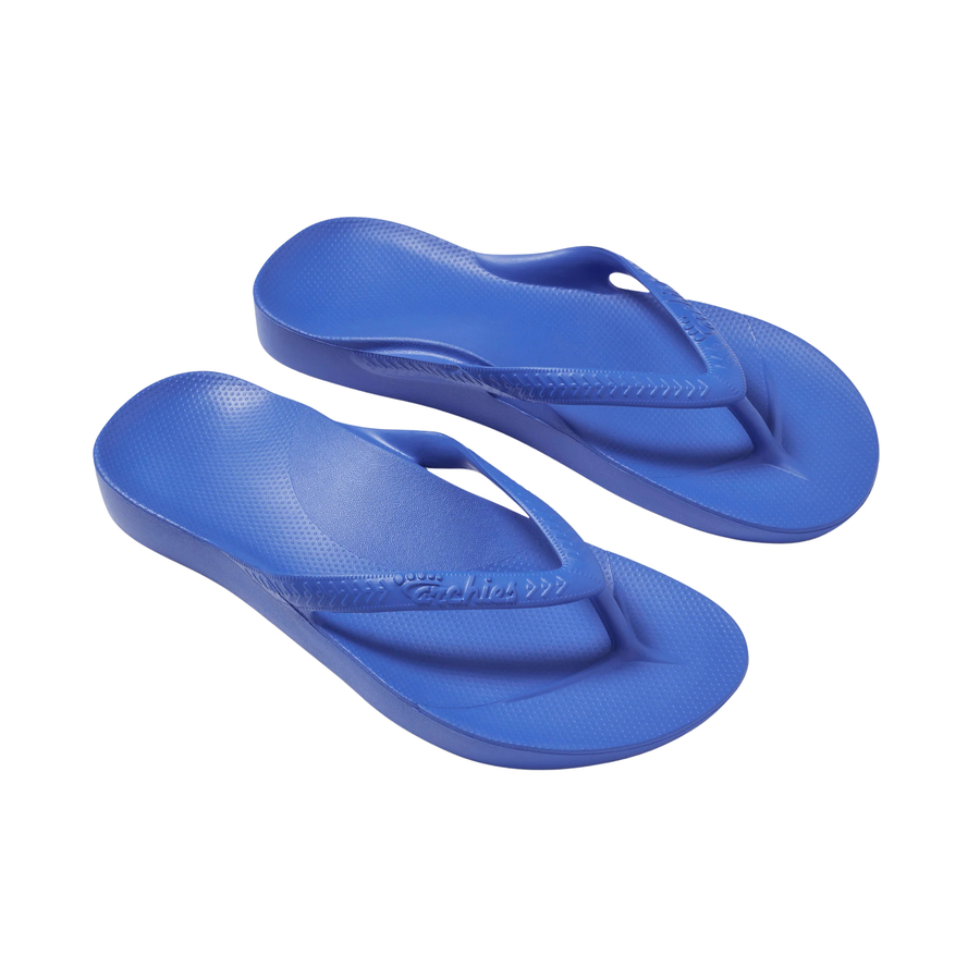 Archies Arch Support Flip Flops - Royal Blue
