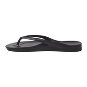 Archies Arch Support Flip Flops - Black
