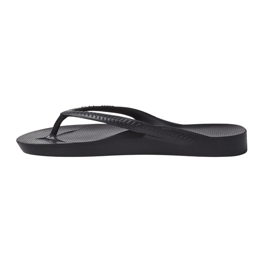 Archies Arch Support Flip Flops - Black