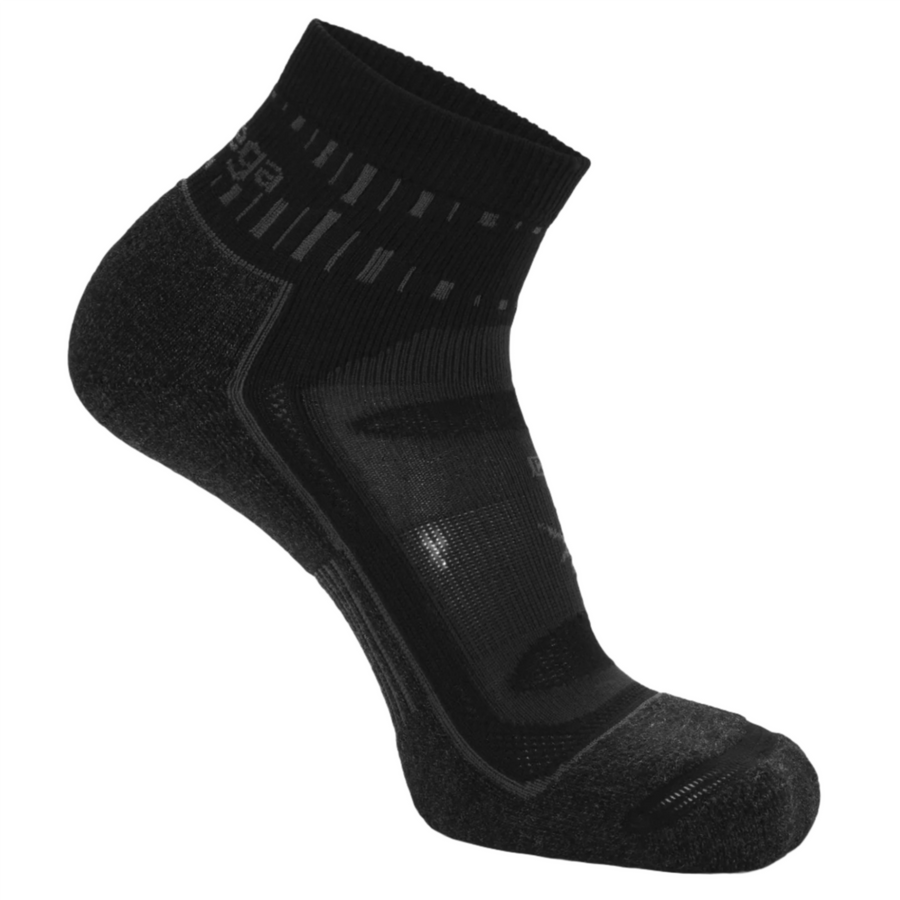 Balega Blister Resist Quarter Running Socks - Grey/Black