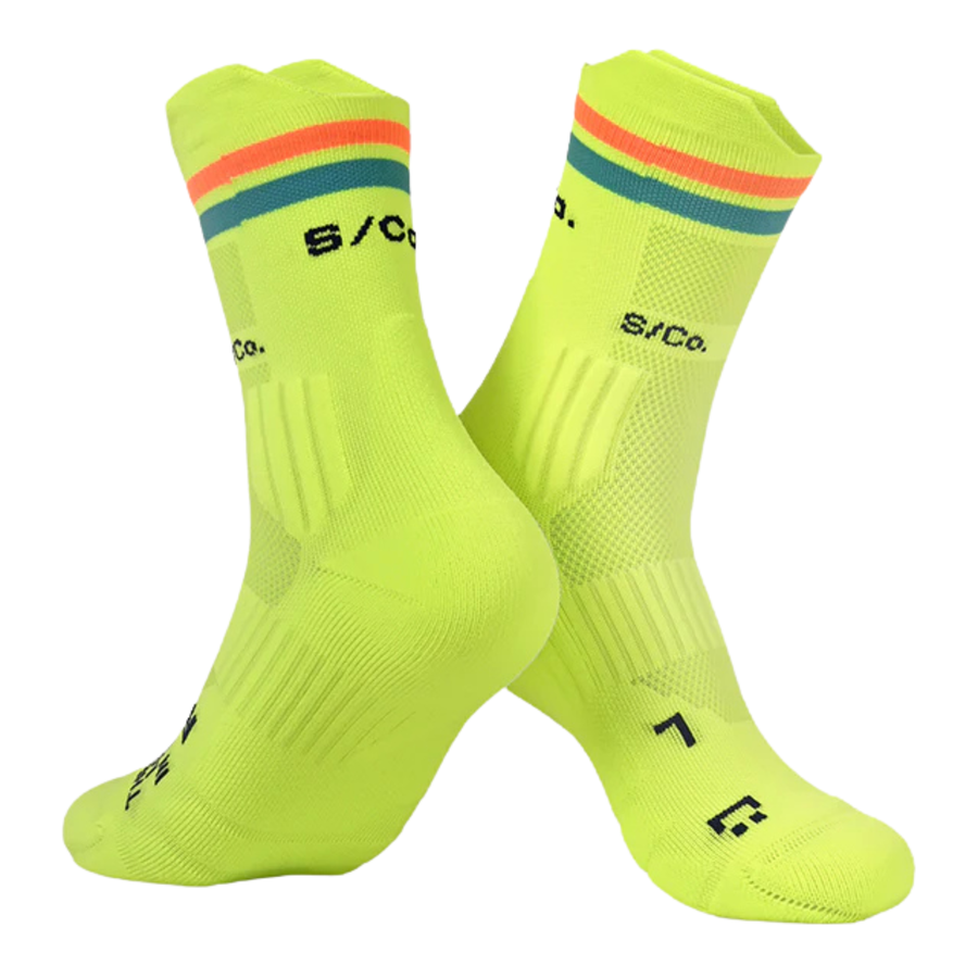 S/Co Crew Socks - Pacific Neon