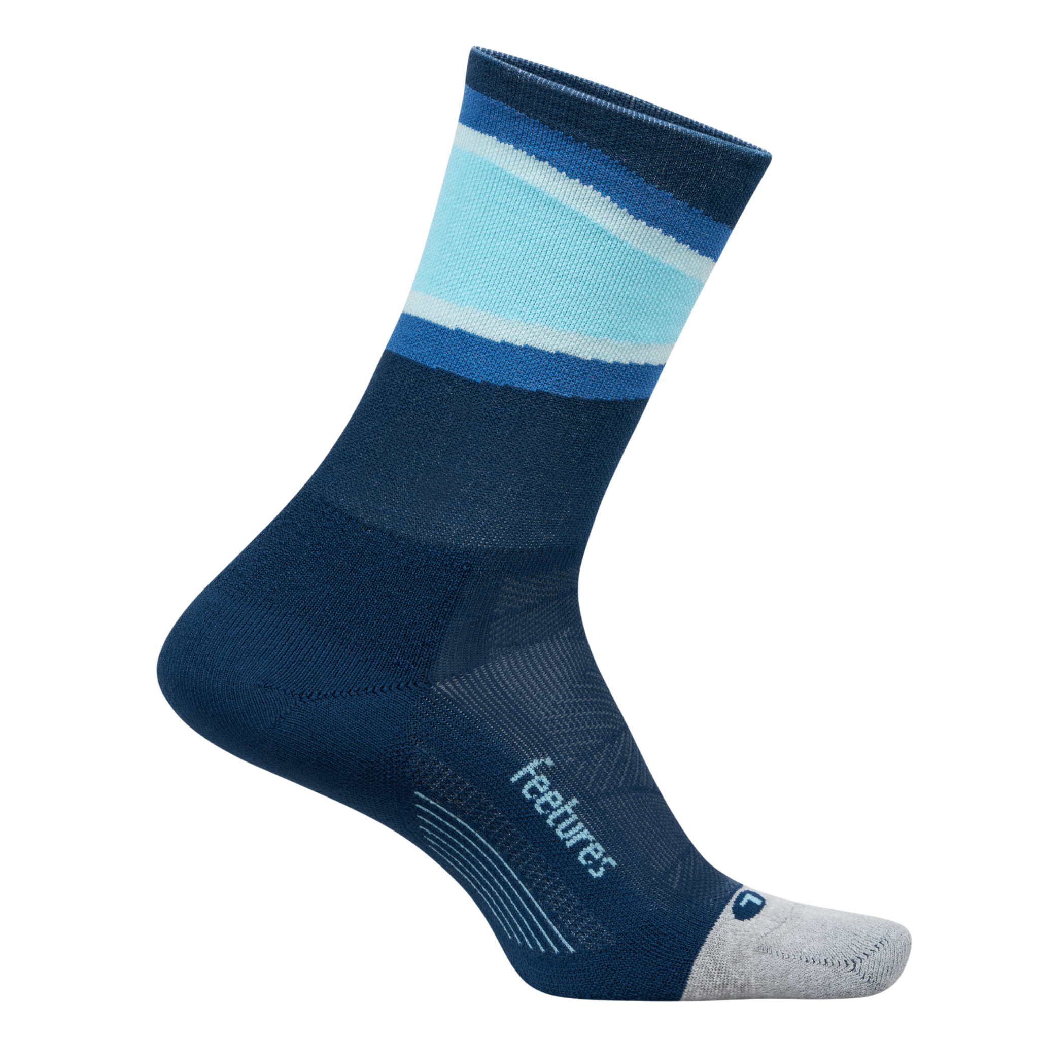Feetures Elite Light Cushion Mini Crew - Blue Bounce