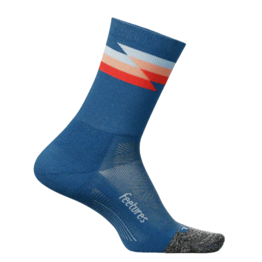 Feetures Elite Light Cushion Mini Crew - Synthwave Blue